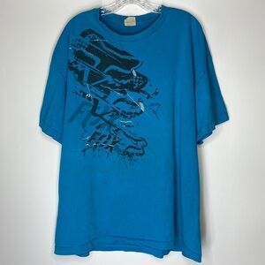 Fox Racing Blue Short Sleeve Tshirt XXL